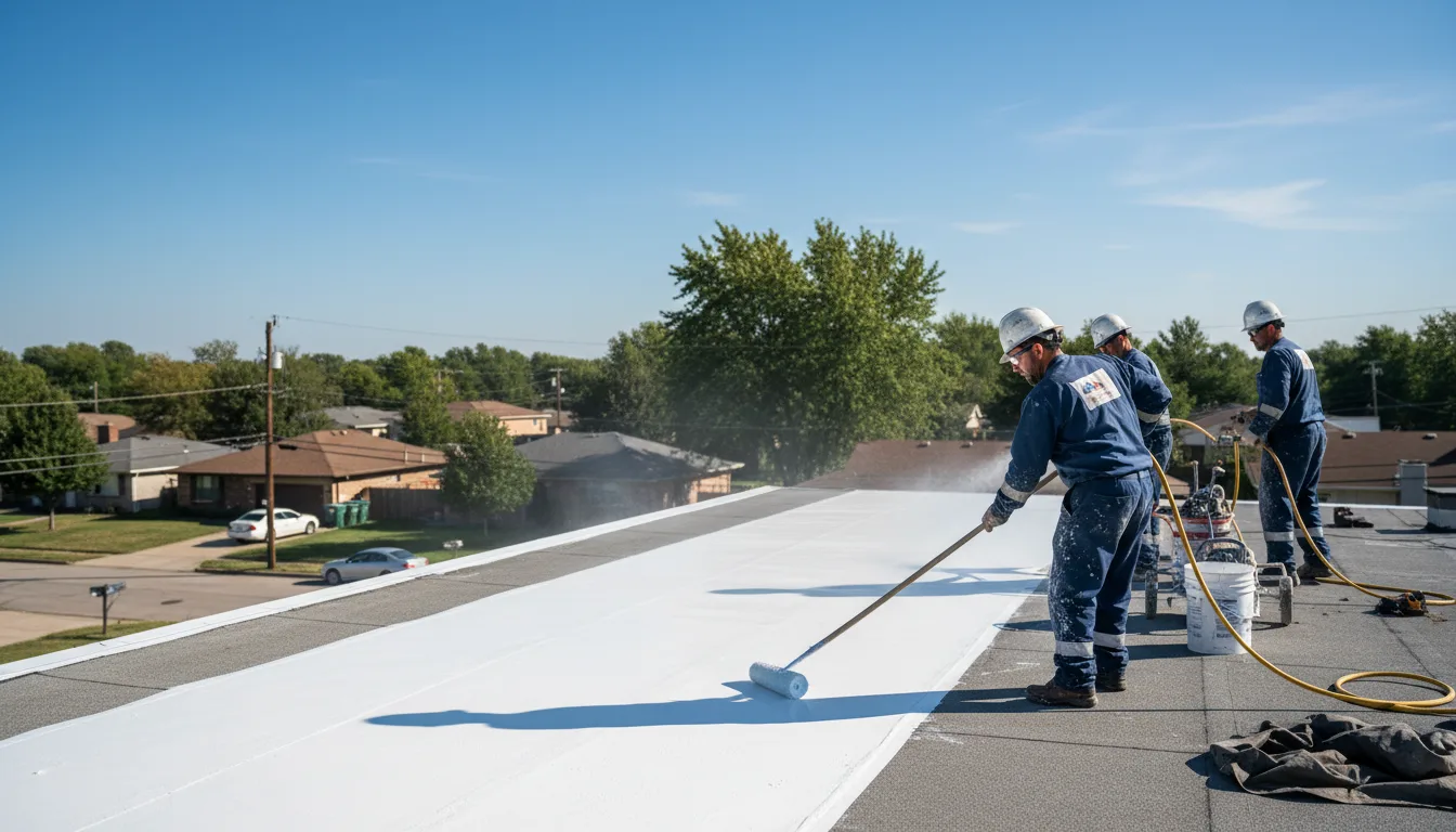 Commercial roof coating in Stafford, KS near me